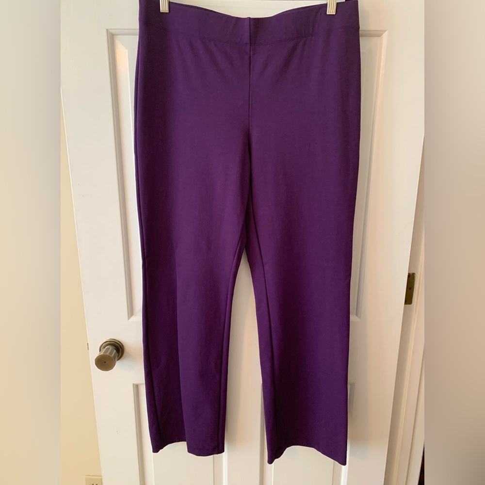 Purple pants by Slimming Options, size 1X